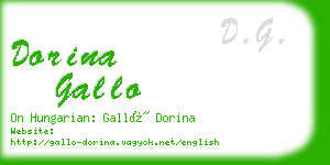 dorina gallo business card